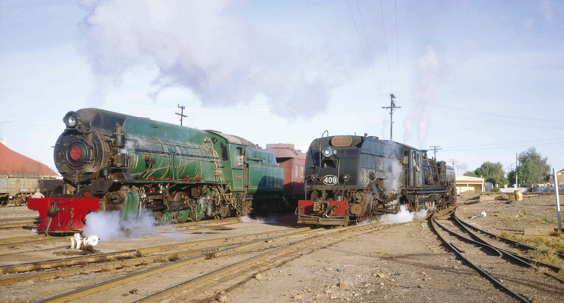 Double header Saxton creek